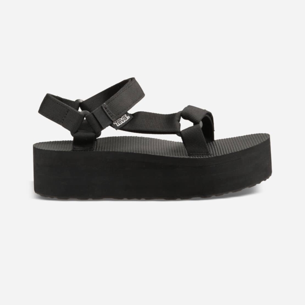Hungary Teva Flatform Universal - Női Platform Szandál Fekete - 375-CYTLK